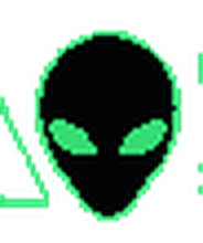 Green AREA 54 alien
