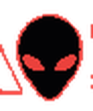 Red AREA 54 alien
