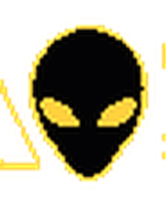 Yellow AREA 54 alien