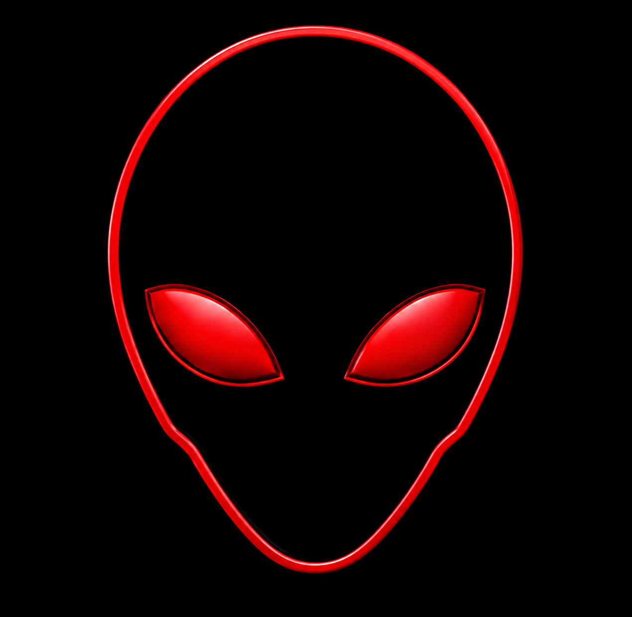 Red AREA 54 alien head